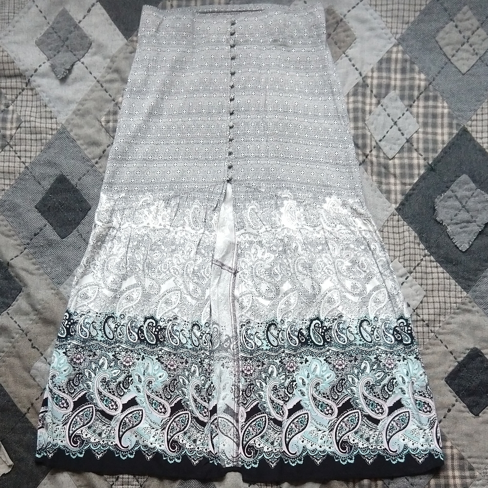 Vintage Style Express High Waist Maxi Skirt